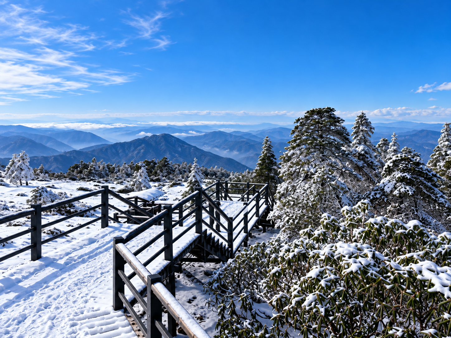 轿子雪山冬季景区风光