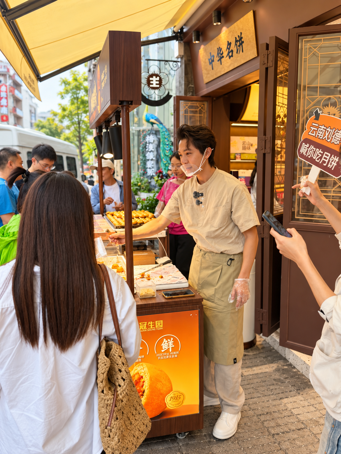 周桐立昆明冠生园门店内容执行现场